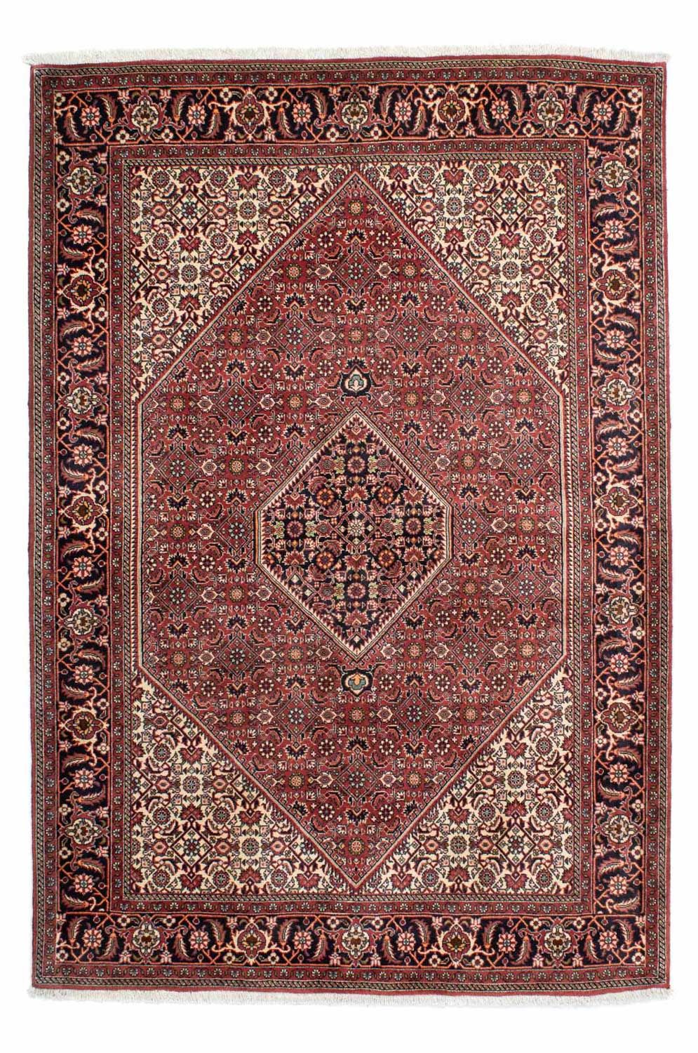 Alfombra persa - Bidjar - 208 x 139 cm - rojo