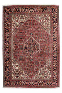 Alfombra persa - Bidjar - 208 x 139 cm - rojo