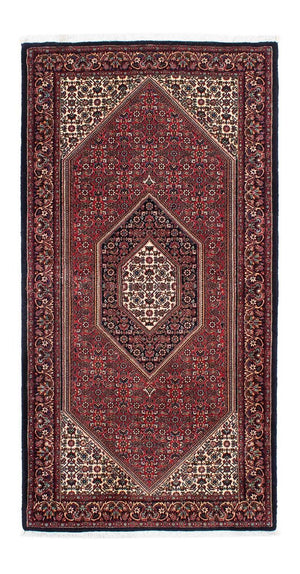 Alfombra de pasillo Alfombra persa - Bidjar - 195 x 100 cm - azul oscuro