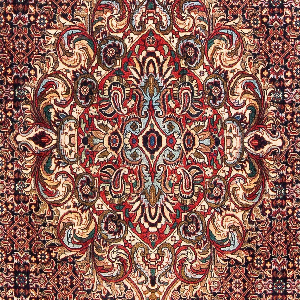 Alfombra persa - Bidjar - 175 x 110 cm - rojo