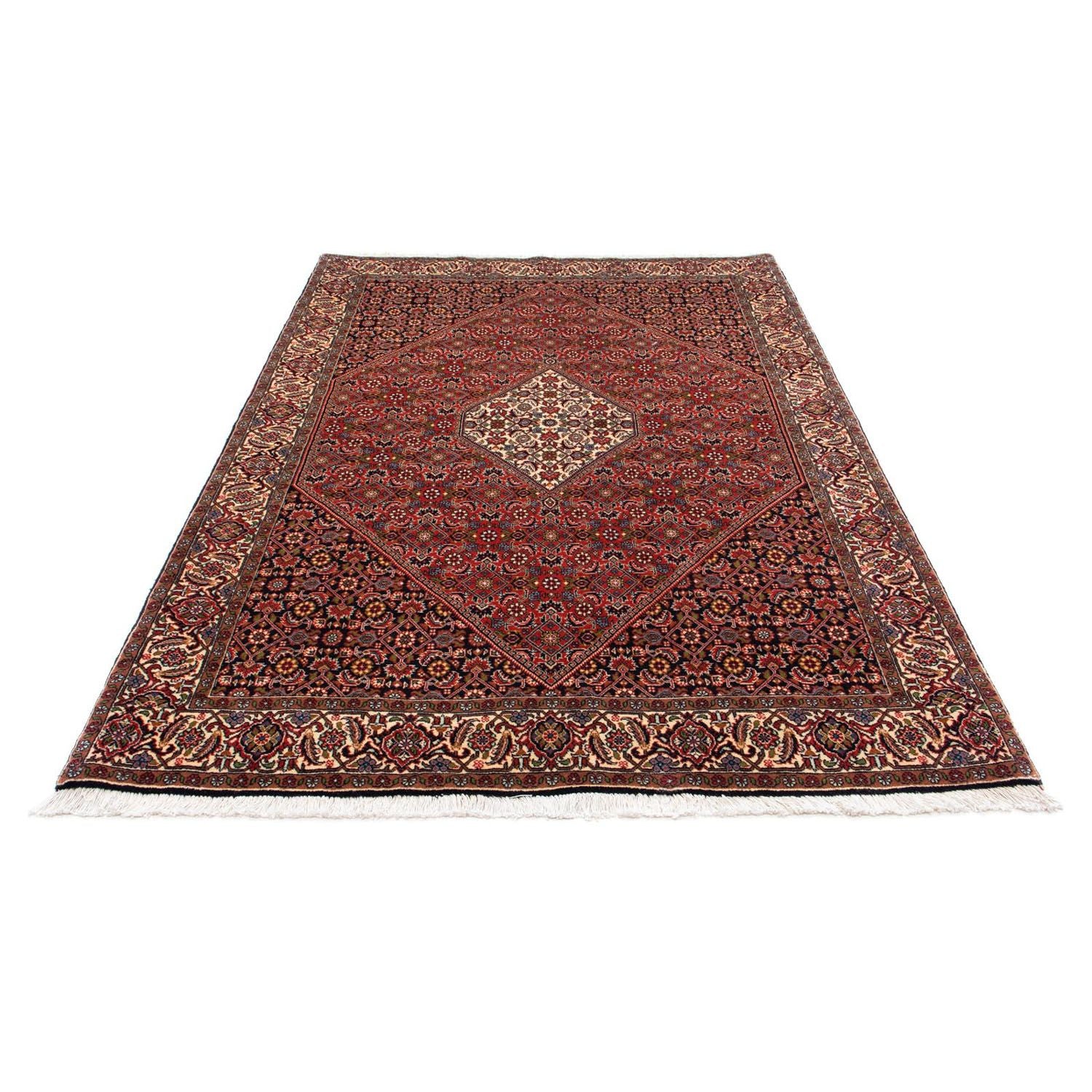 Alfombra persa - Bidjar - 220 x 141 cm - rojo