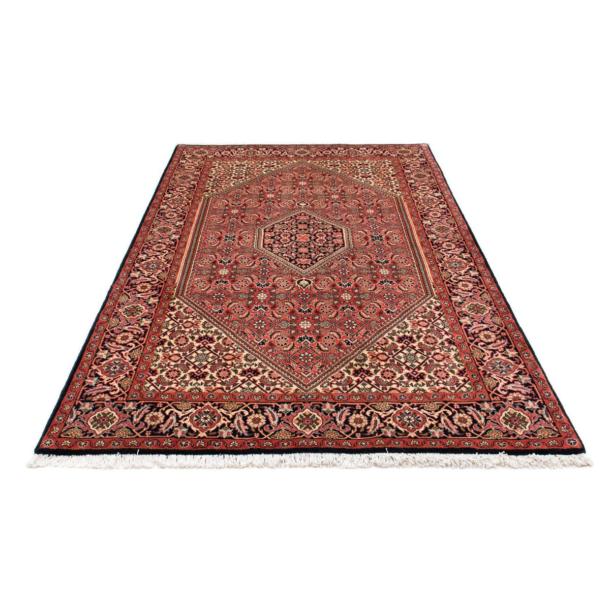 Alfombra persa - Bidjar - 210 x 139 cm - rojo