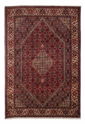 Alfombra persa - Bidjar - 290 x 206 cm - rojo oscuro