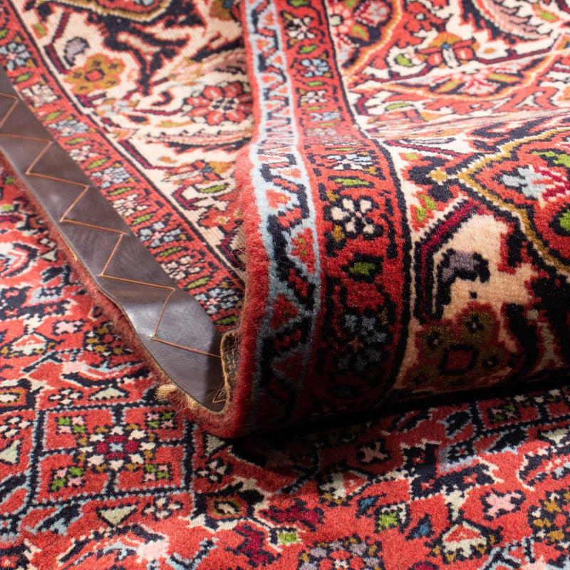 Alfombra persa - Bidjar - 290 x 206 cm - rojo oscuro