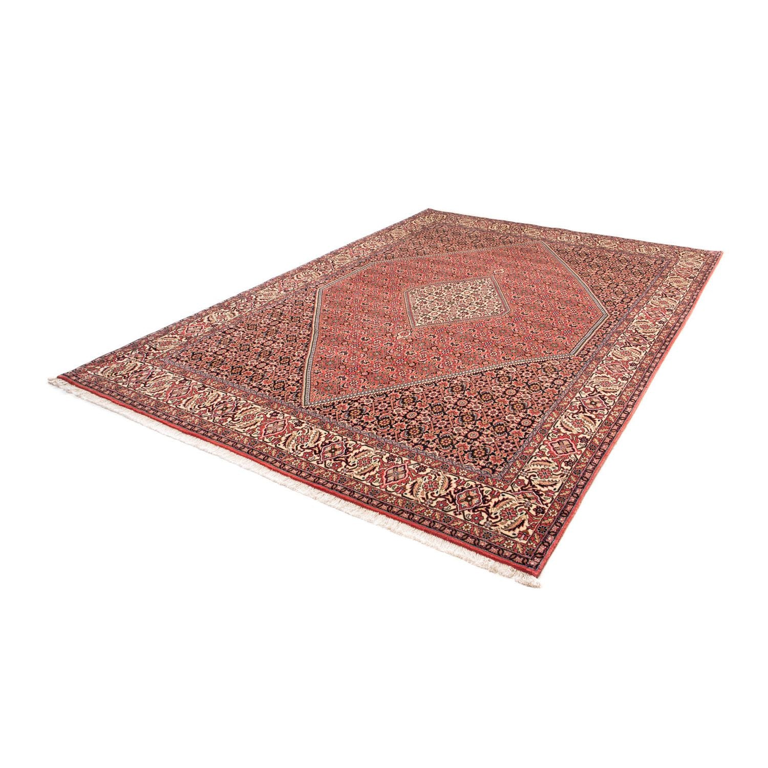 Alfombra persa - Bidjar - 293 x 205 cm - rojo claro