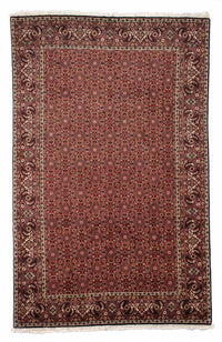 Alfombra persa - Bidjar - 310 x 196 cm - rojo oscuro