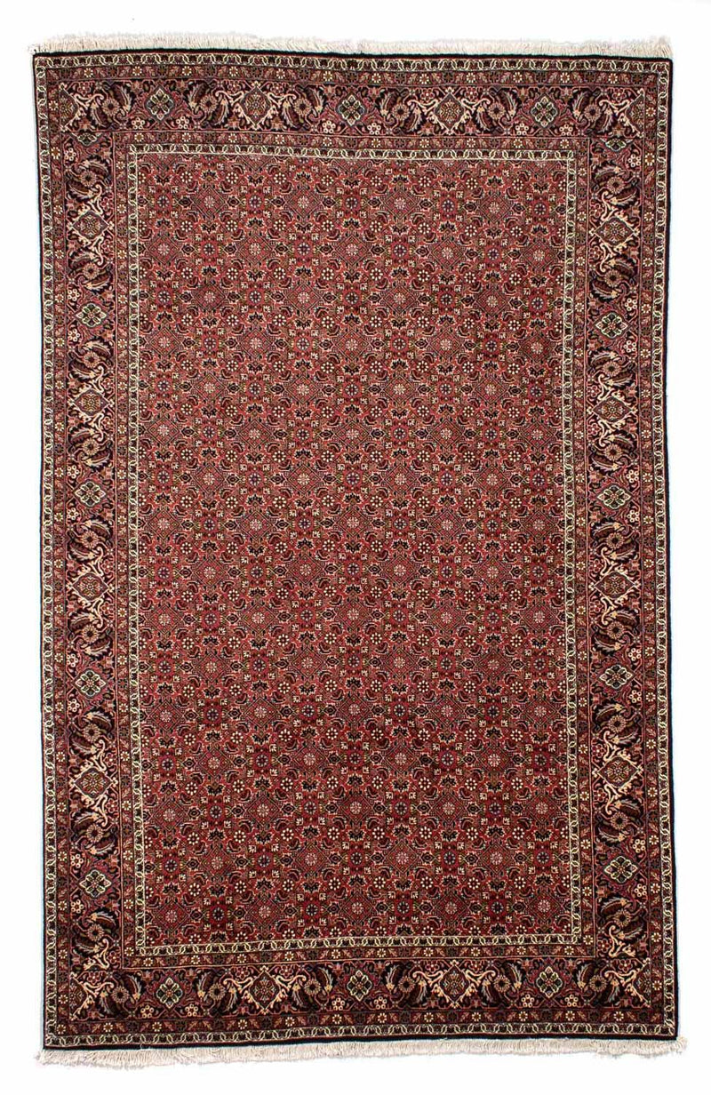Alfombra persa - Bidjar - 310 x 196 cm - rojo oscuro