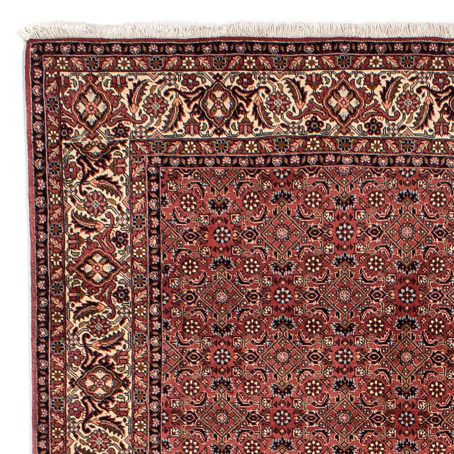 Alfombra persa - Bidjar - 292 x 203 cm - rojo oscuro