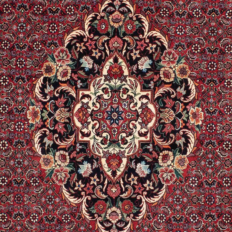 Alfombra persa - Bidjar - 223 x 130 cm - rojo claro
