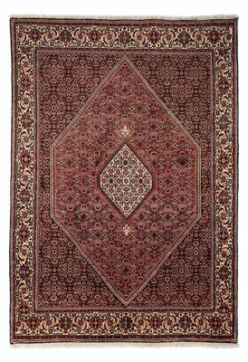 Alfombra persa - Bidjar - 292 x 200 cm - rojo oscuro