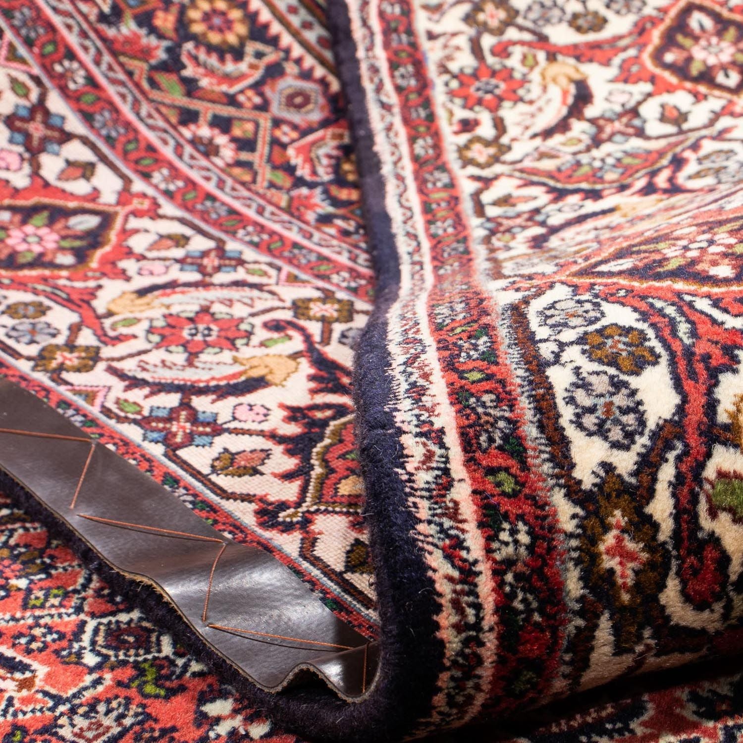Alfombra persa - Bidjar - 292 x 200 cm - rojo oscuro