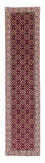 Alfombra de pasillo Alfombra persa - Bidjar - 334 x 77 cm - rojo oscuro