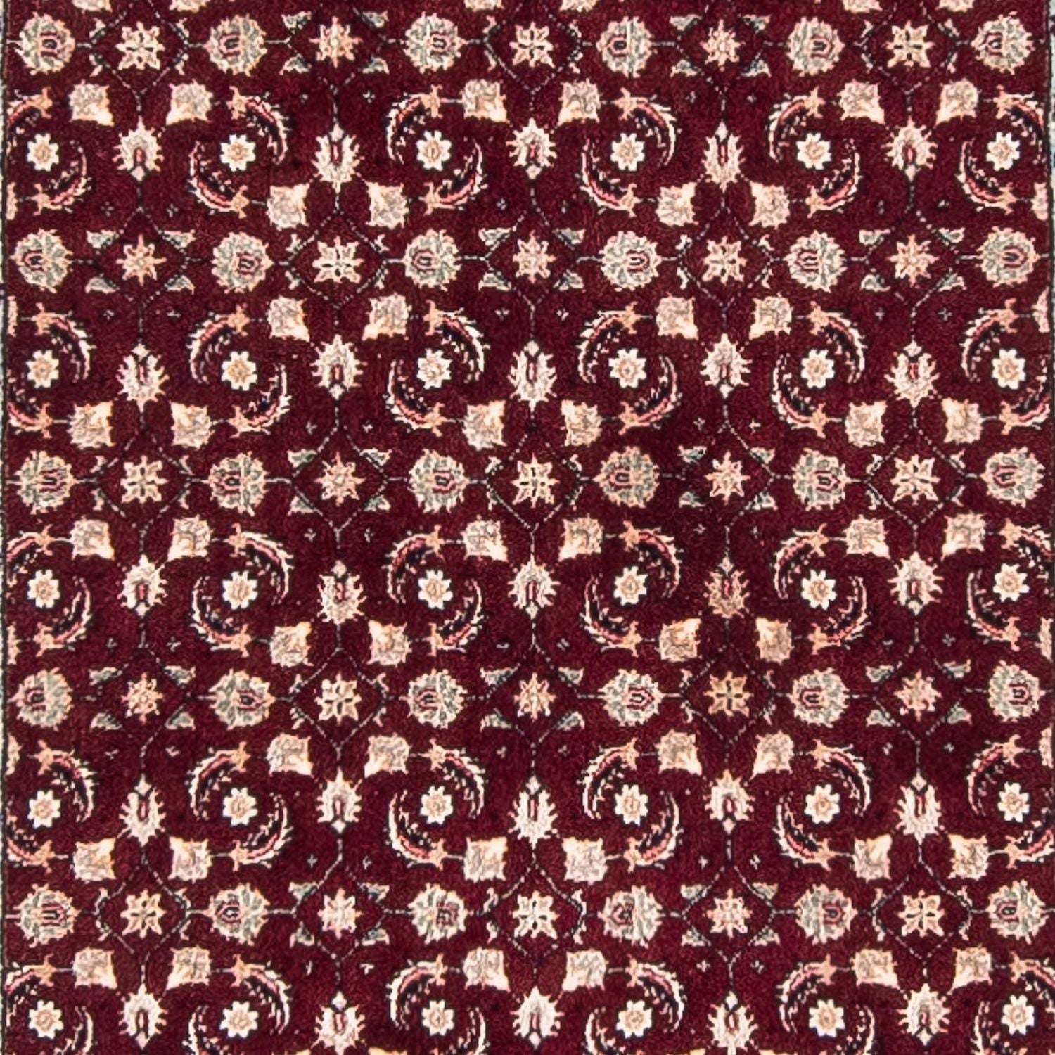 Alfombra de pasillo Alfombra persa - Bidjar - 334 x 77 cm - rojo oscuro