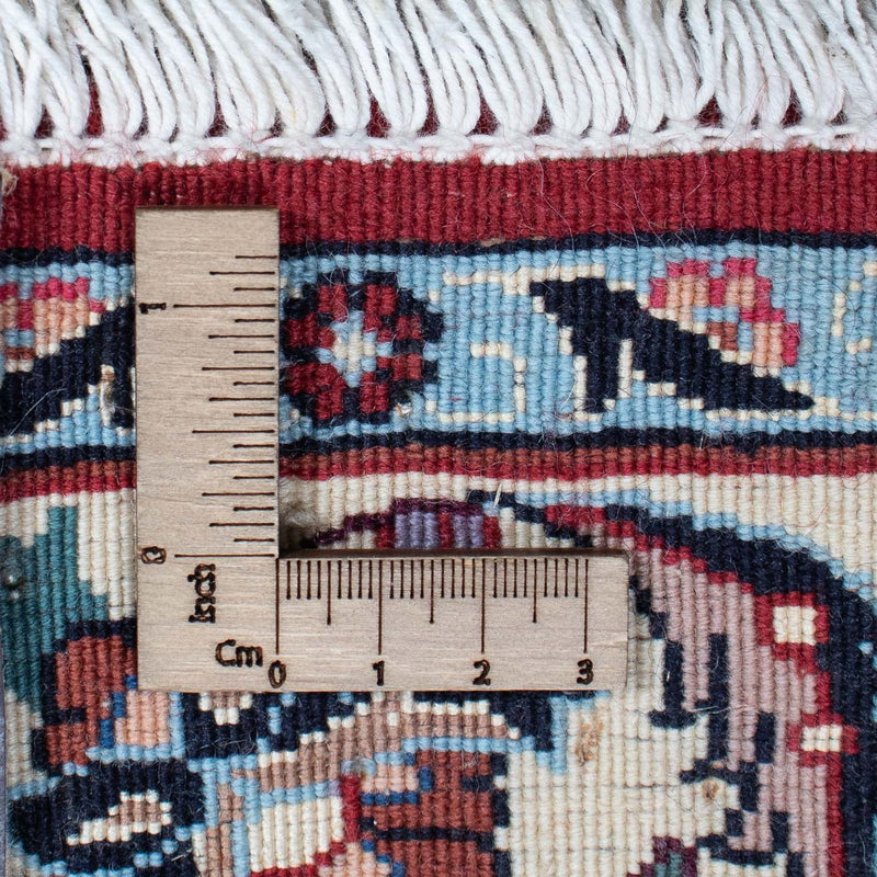 Alfombra de pasillo Alfombra persa - Bidjar - 334 x 77 cm - rojo oscuro