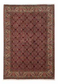 Alfombra persa - Bidjar - 257 x 178 cm - rojo oscuro