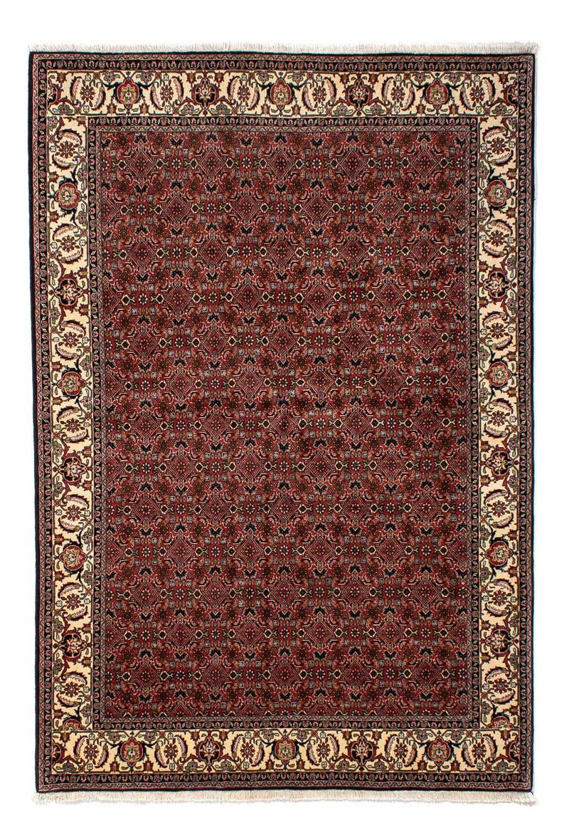 Alfombra persa - Bidjar - 245 x 177 cm - rojo oscuro