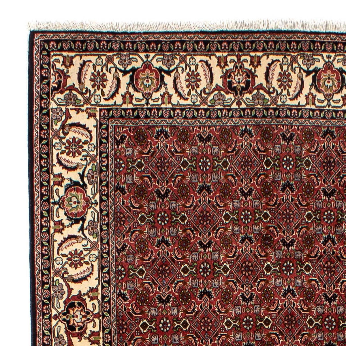 Alfombra persa - Bidjar - 245 x 177 cm - rojo oscuro