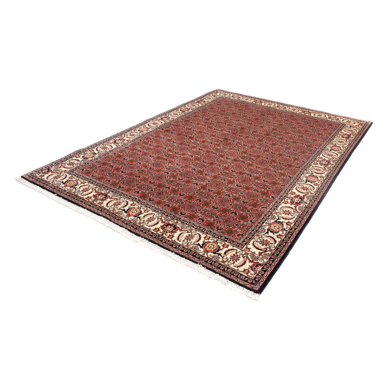 Alfombra persa - Bidjar - 245 x 177 cm - rojo oscuro