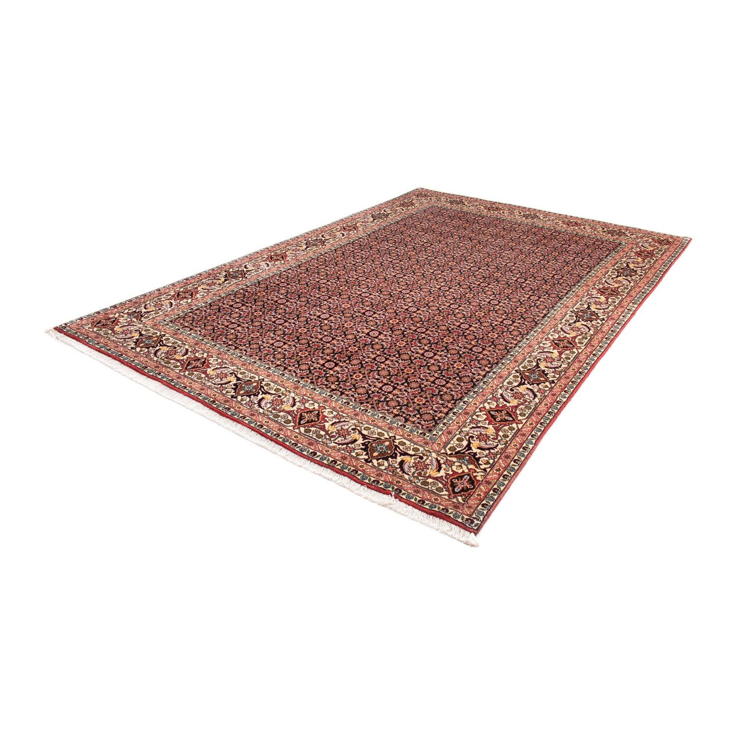 Alfombra persa - Bidjar - 292 x 199 cm - azul oscuro