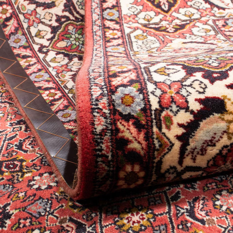 Alfombra persa - Bidjar - 293 x 206 cm - rojo oscuro