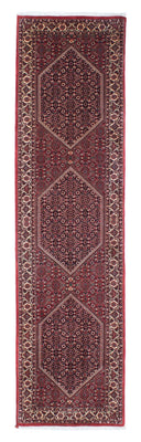 Alfombra de pasillo Alfombra persa - Bidjar - 315 x 78 cm - rojo
