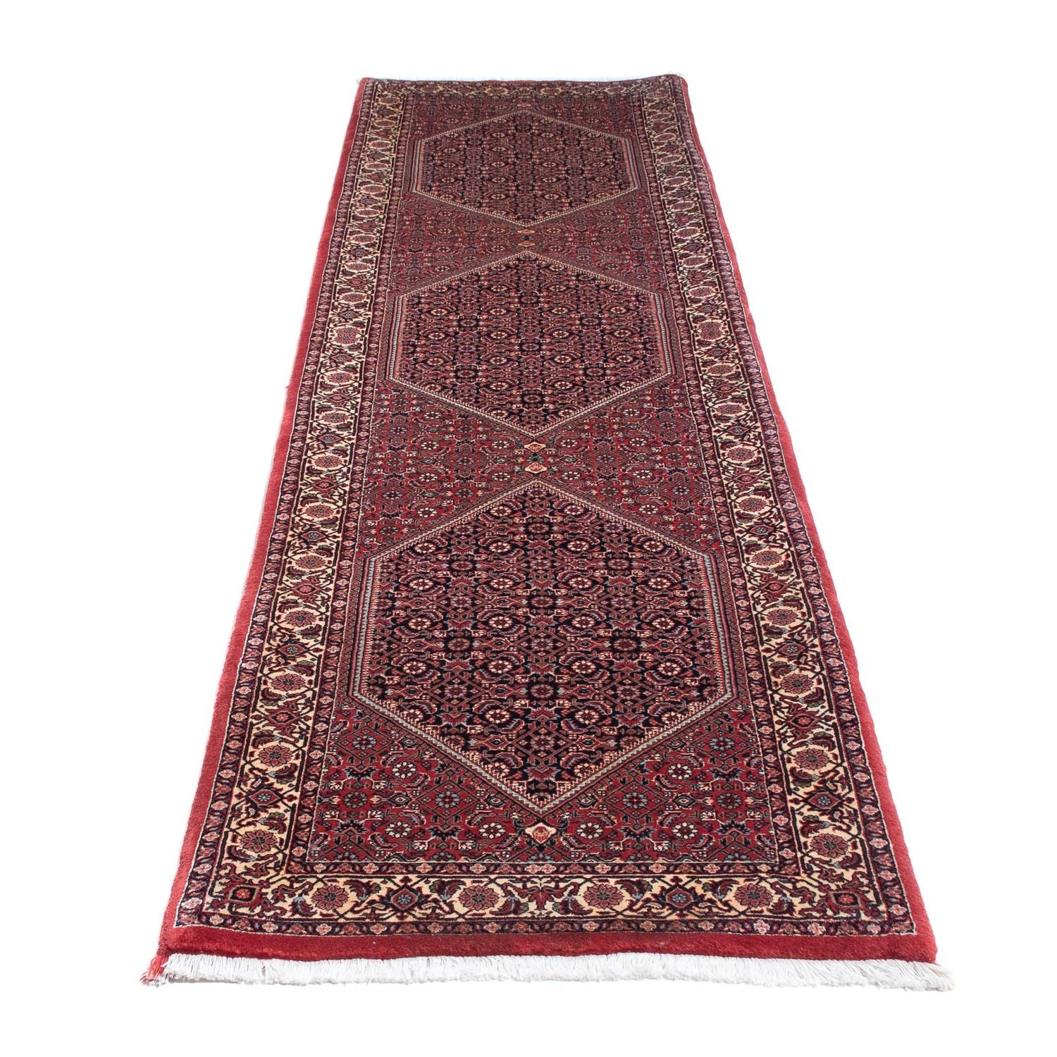 Alfombra de pasillo Alfombra persa - Bidjar - 315 x 78 cm - rojo