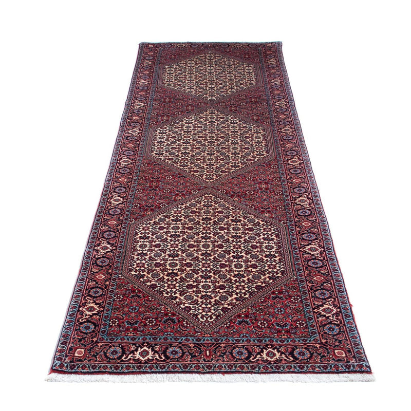 Alfombra de pasillo Alfombra persa - Bidjar - 282 x 78 cm - rojo claro