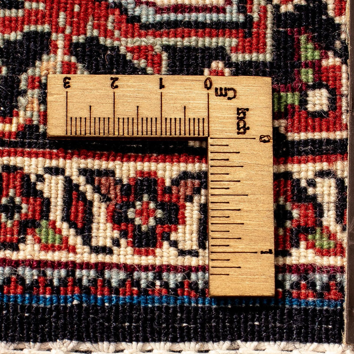 Alfombra de pasillo Alfombra persa - Bidjar - 297 x 102 cm - rojo oscuro