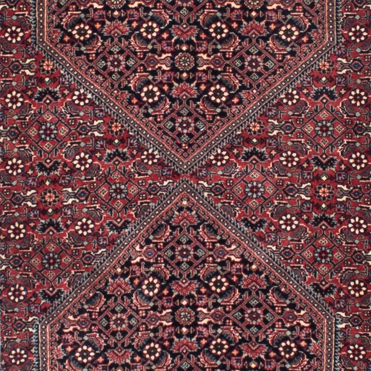 Alfombra de pasillo Alfombra persa - Bidjar - 288 x 84 cm - rojo