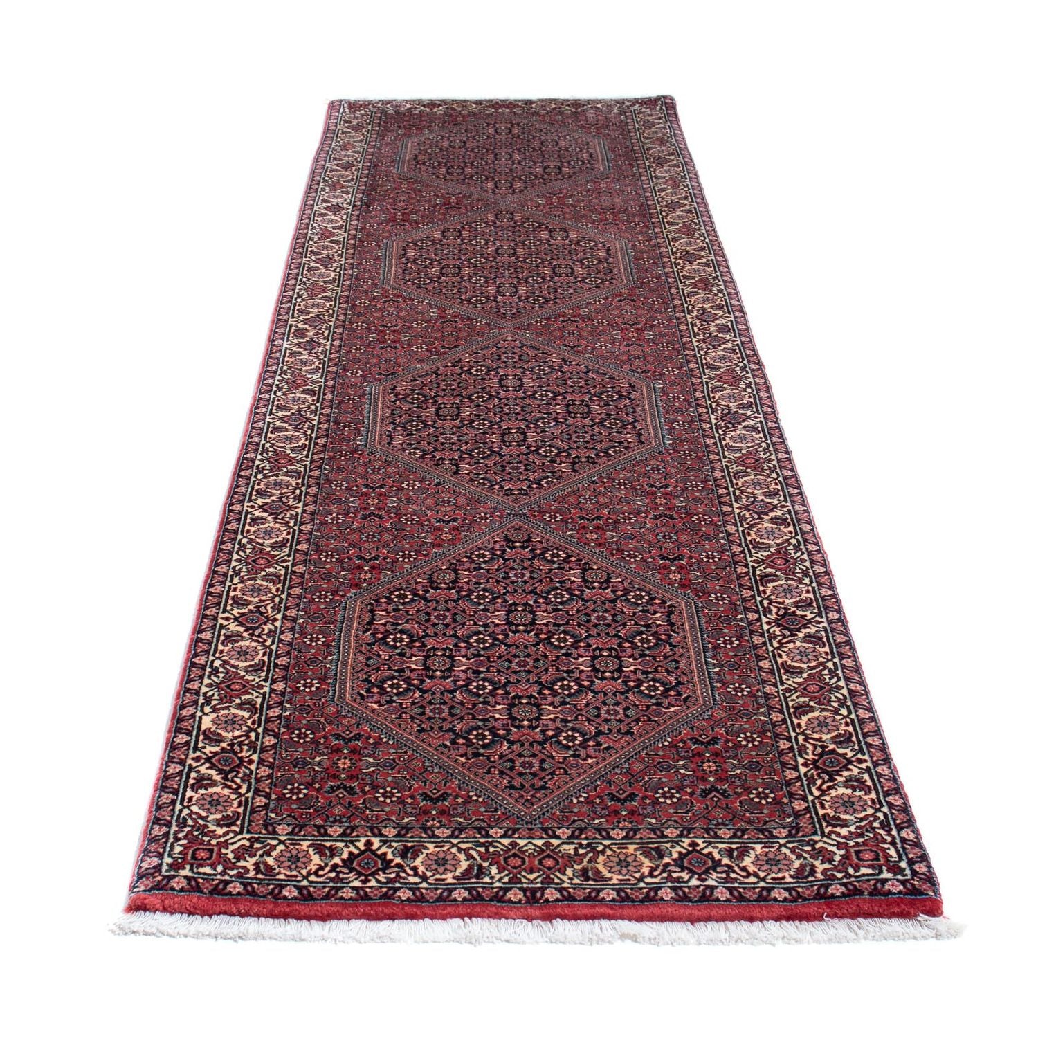 Alfombra de pasillo Alfombra persa - Bidjar - 288 x 84 cm - rojo