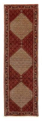 Alfombra de pasillo Alfombra persa - Bidjar - 305 x 84 cm - rojo oscuro
