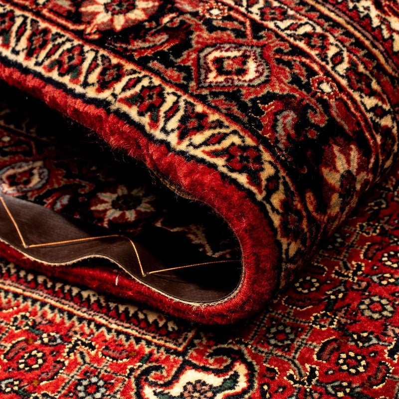 Alfombra de pasillo Alfombra persa - Bidjar - 305 x 84 cm - rojo oscuro