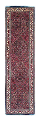 Alfombra de pasillo Alfombra persa - Bidjar - 303 x 84 cm - rojo