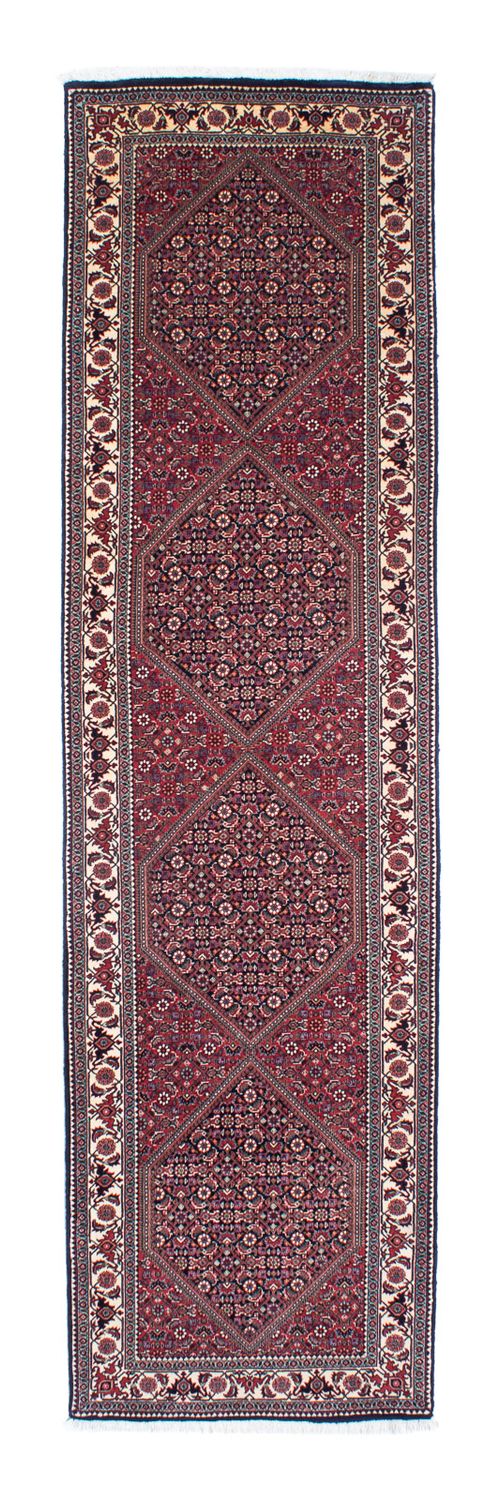 Alfombra de pasillo Alfombra persa - Bidjar - 303 x 84 cm - rojo