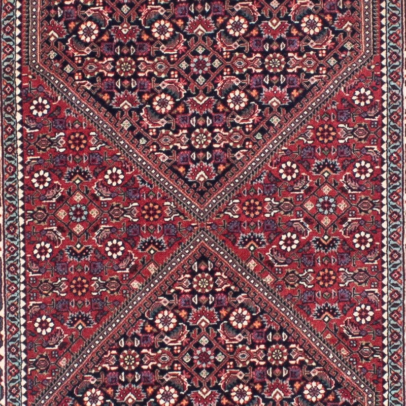 Alfombra de pasillo Alfombra persa - Bidjar - 303 x 84 cm - rojo