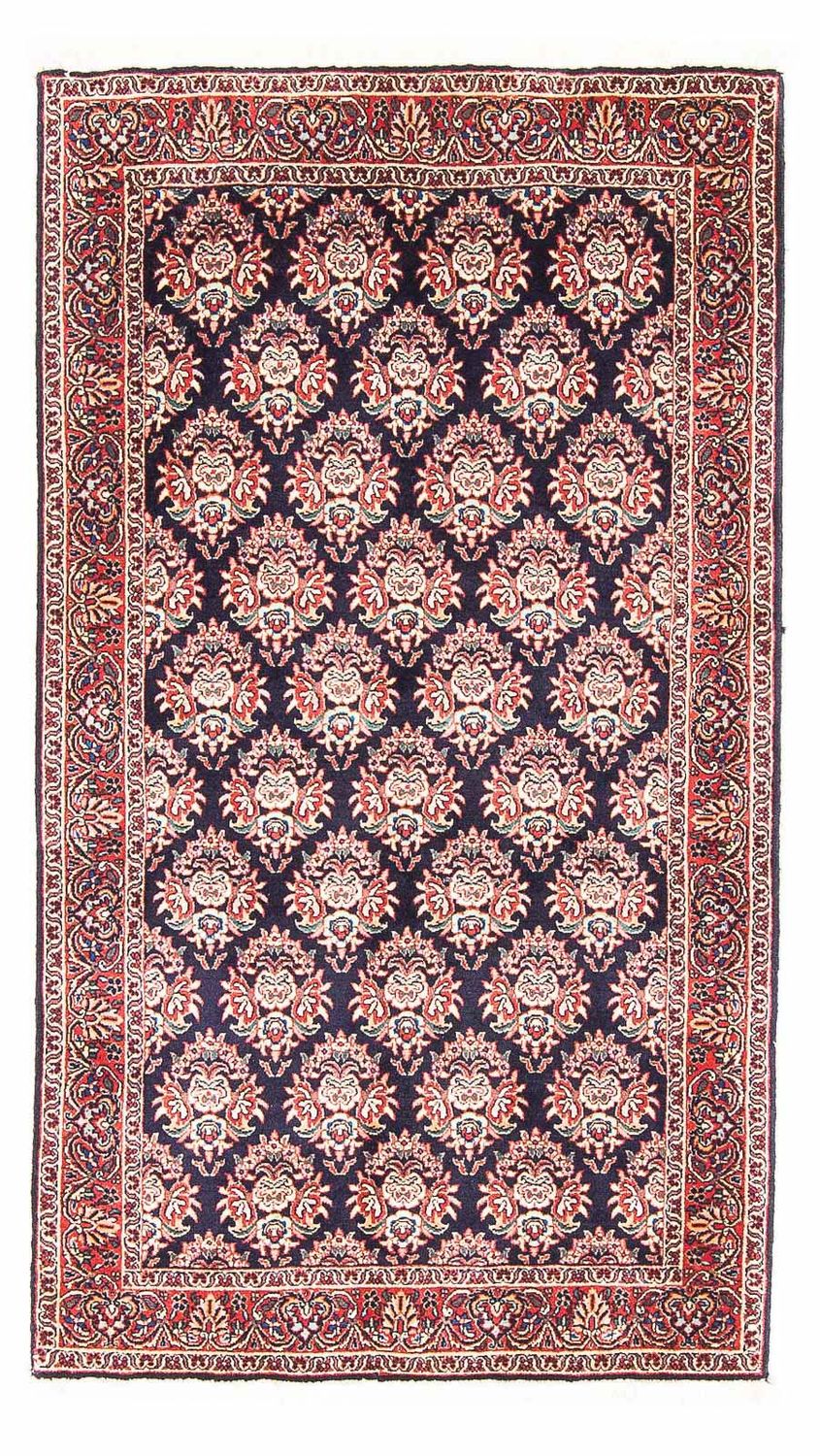 Alfombra persa - Bidjar - 143 x 82 cm - azul oscuro