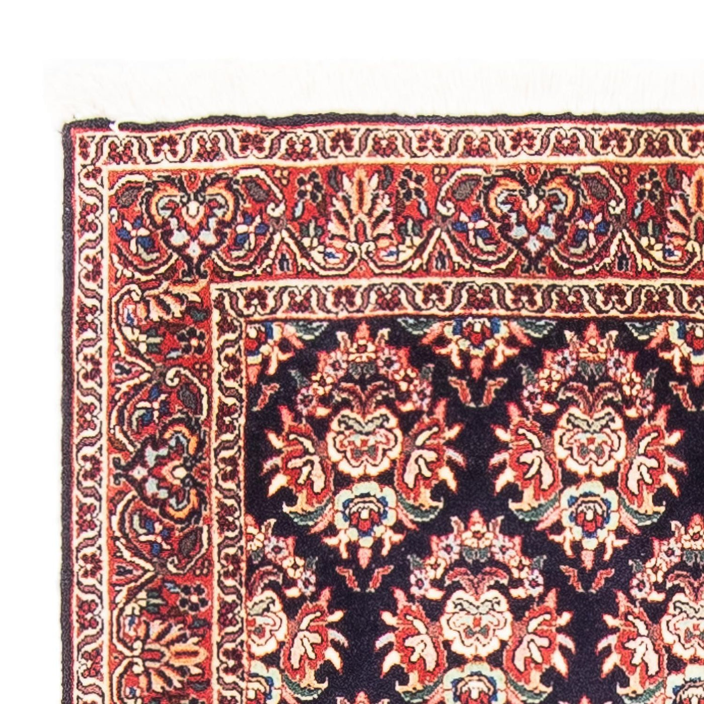 Alfombra persa - Bidjar - 143 x 82 cm - azul oscuro