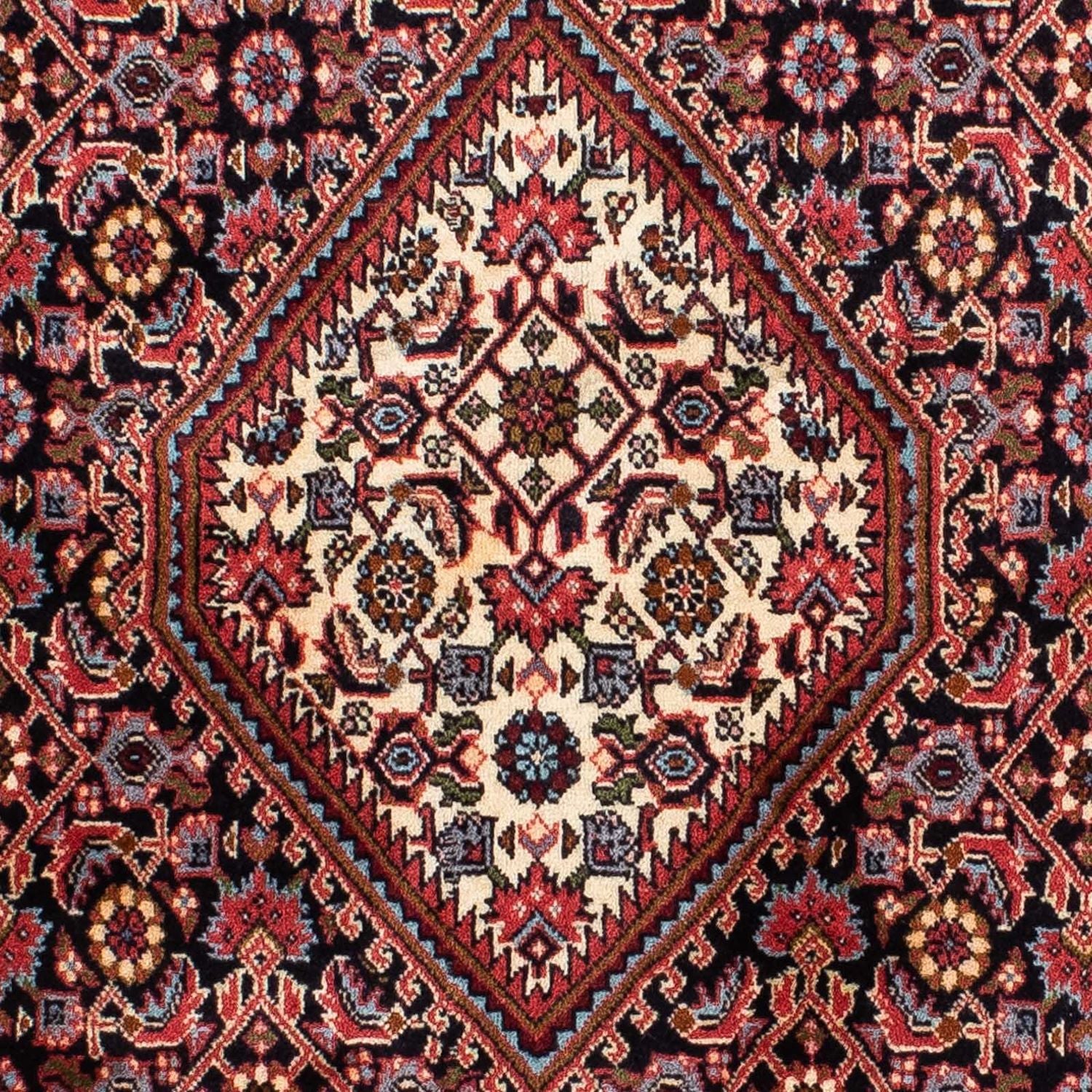 Alfombra persa - Bidjar - 223 x 142 cm - rojo claro