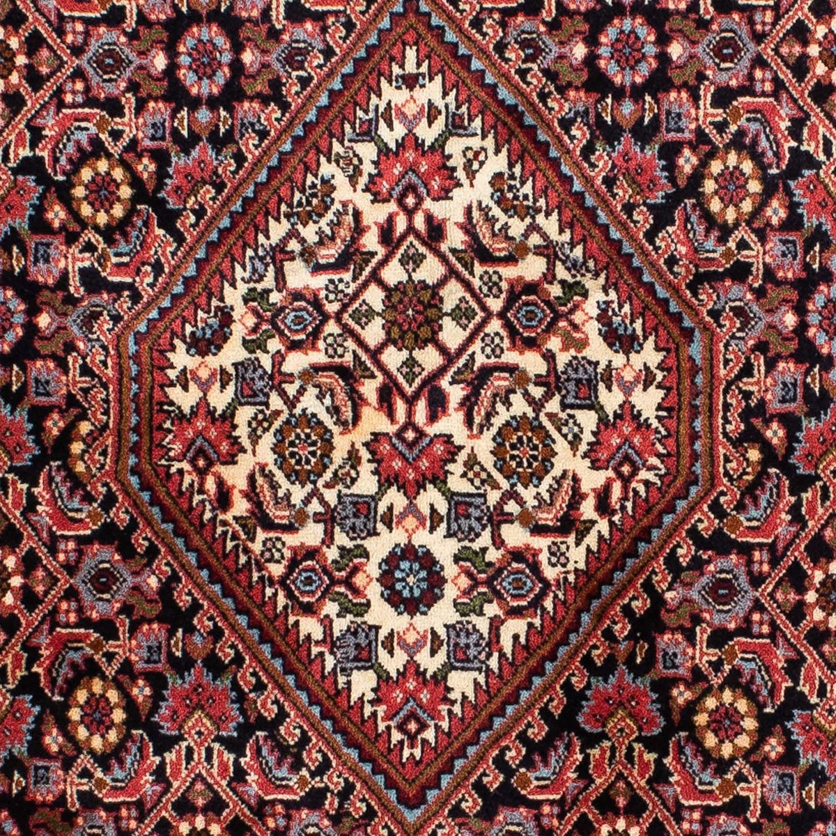 Alfombra persa - Bidjar - 223 x 142 cm - rojo claro