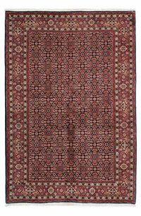 Alfombra persa - Bidjar - 213 x 141 cm - marrón oscuro