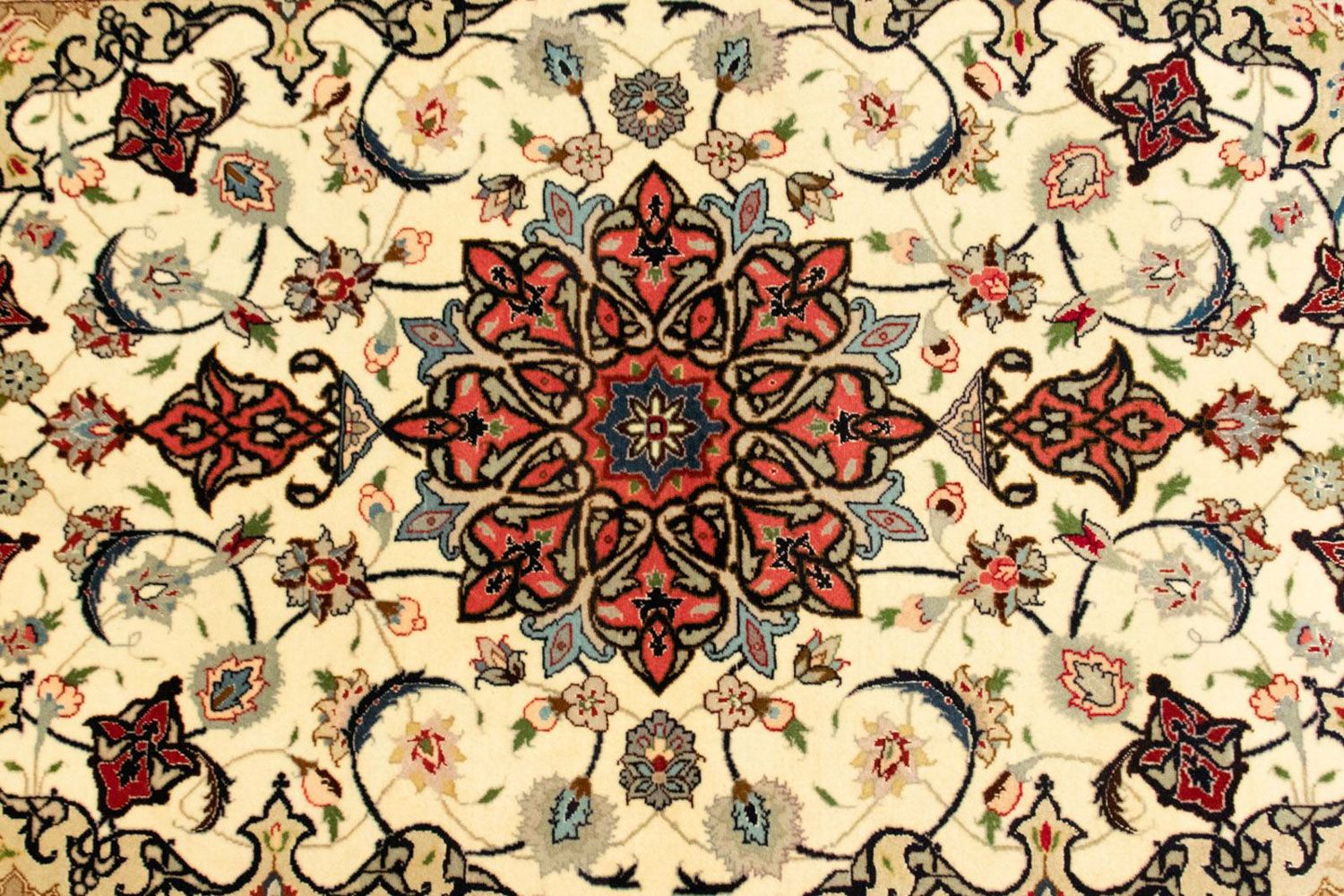 Alfombra Persa - Tabriz - Real - 148 x 98 cm - beige
