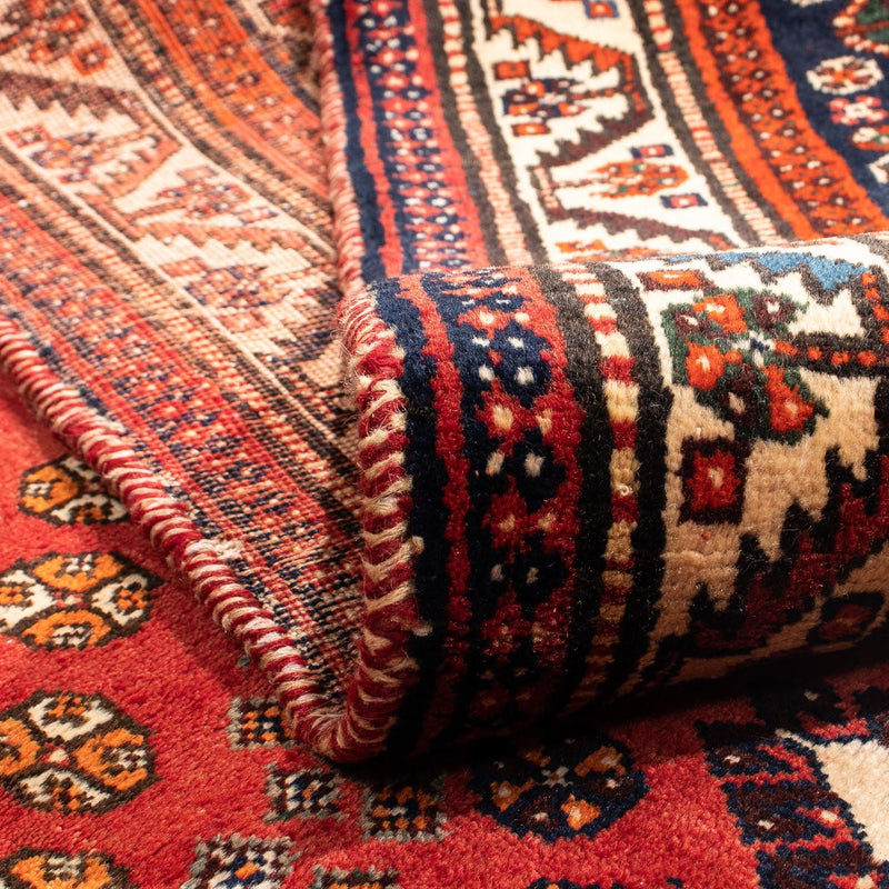 Alfombra persa - Nómada - 303 x 205 cm - rojo oscuro