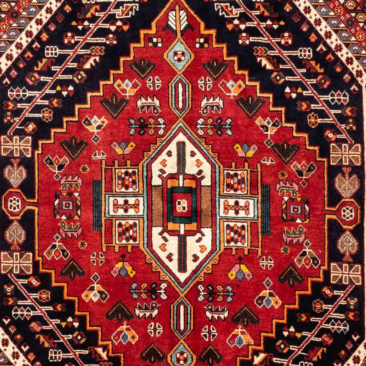 Alfombra persa - Nómada - 268 x 170 cm - azul oscuro