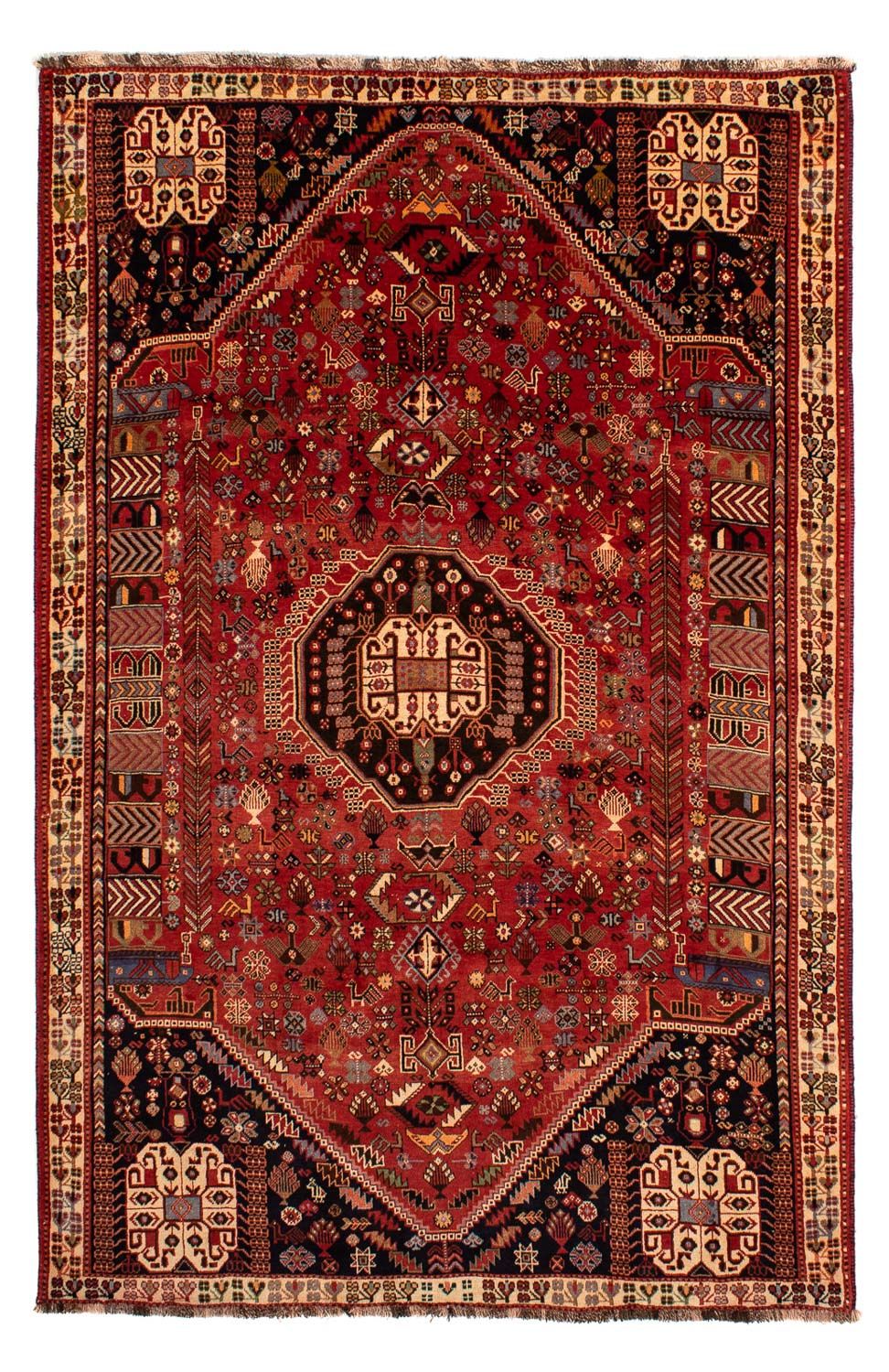 Alfombra persa - Nómada - 290 x 184 cm - rojo oscuro