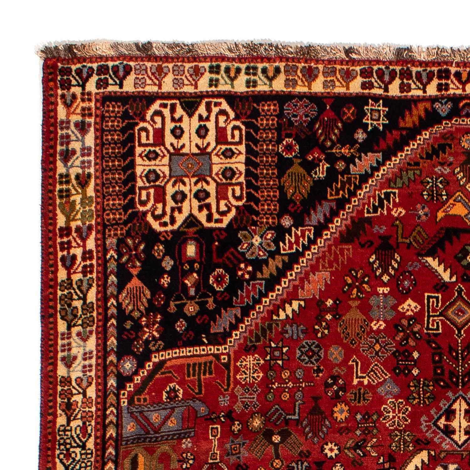 Alfombra persa - Nómada - 290 x 184 cm - rojo oscuro