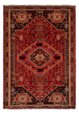 Alfombra persa - Nómada - 273 x 198 cm - rojo oscuro