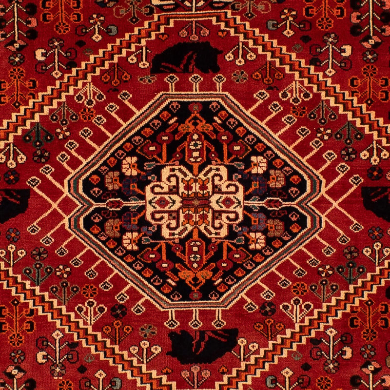 Alfombra persa - Nómada - 273 x 198 cm - rojo oscuro