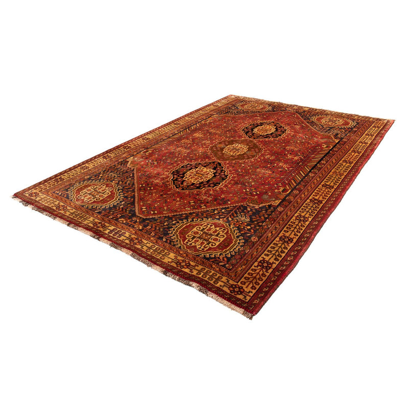 Alfombra persa - Nómada - 280 x 184 cm - rojo oscuro