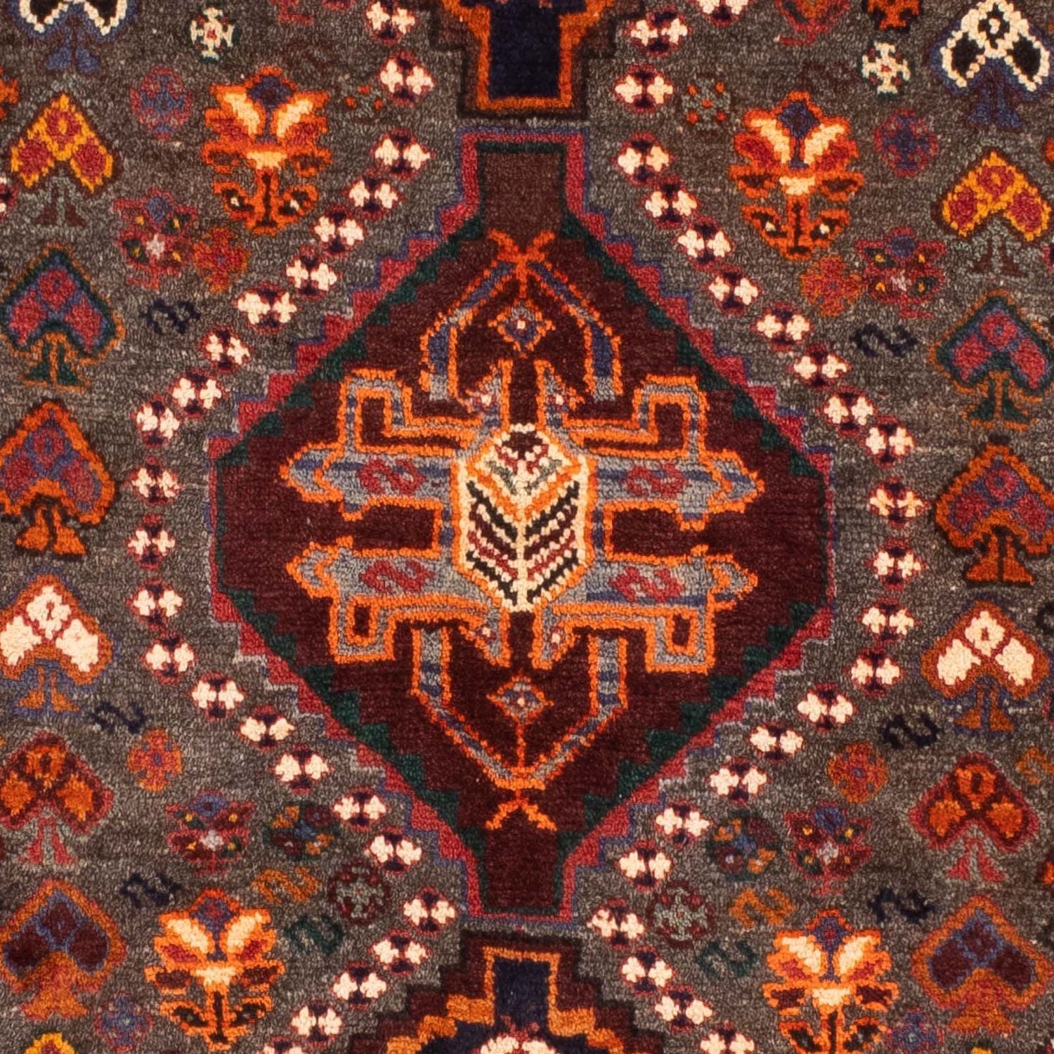 Alfombra persa - Nómada - 158 x 86 cm - marrón oscuro