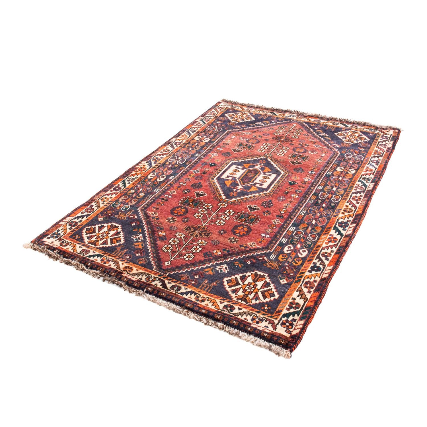 Alfombra persa - Nómada - 152 x 107 cm - rojo oscuro